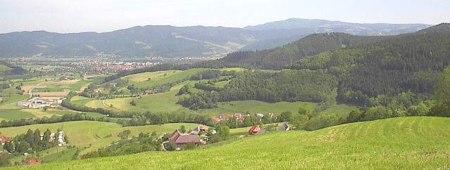 Dreisamtal von Oberried aus gesehen am 23.5.2002