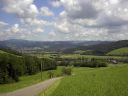 Blick nach Norden vom Bgelsbacher Berghusle bers Geroldstal ins Dreisamtal